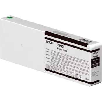 Картридж струйный Epson T55K (C13T55K100), фото черный, оригинальный, объем 700 мл для Epson SC-P6000/SC-P7000/SC-P8000/SC-P9000