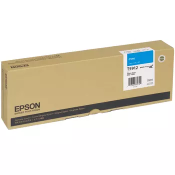 Картридж струйный Epson T5912 (C13T591200), голубой, оригинальный, объем 700 мл для Epson Epson Stylus Pro 11880