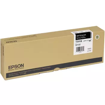 Картридж струйный Epson T5918 (C13T591800), черный матовый, оригинальный, объем 700мл, для Epson Stylus Pro 11880