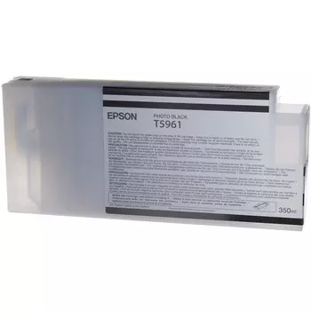 Картридж струйный Epson T5961 (C13T596100), черный, оригинальный, объем 350 мл для Epson Epson Stylus Pro 9900 / 7900 / 9890 / 7890 / WT7900 Design Edition / WT7900 / 7700 / 9700