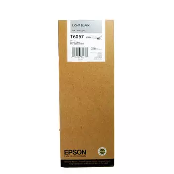 Картридж струйный Epson T6067 (C13T606700), серый, оригинальный, объем 220 мл для Epson Epson Stylus Pro 4880
