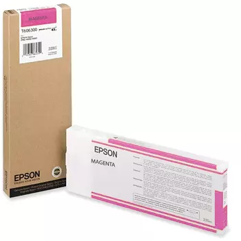 Картридж струйный Epson T606C (C13T606C00), светло-пурпурный, оригинальный, объем 220 мл для Epson Epson Stylus Pro 4800