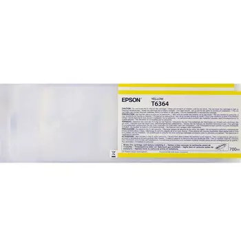Картридж струйный Epson T6364 (C13T636400), желтый, оригинальный, объем 700 мл для Epson Epson Stylus Pro 9900 / 7900 / 9890 / 7890 / WT7900 Design Edition / WT7900 / 7700 / 9700