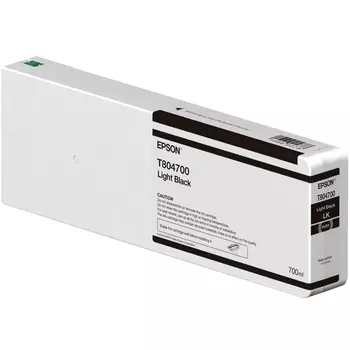Картридж струйный Epson T8047 (C13T804700), серый, оригинальный, объем 700мл, для Epson SureColor SC-P6000 / SC-P6000 Spectro / SC-P7000 Spectro / SC-P7000 Spectro / SC-P7000V / SC-P8000 / SC-P8000 Spectro / SC-P9000 / SC-P9000 Spectro / SC-P9000V / SC-P9000V Spectro