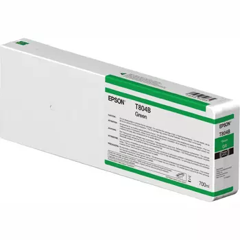 Картридж струйный Epson T804B (C13T804B00), зеленый, оригинальный, объем 700мл, для Epson SureColor SC-P7000 Spectro / SC-P7000 Spectro / SC-P7000V / SC-P9000 / SC-P9000 Spectro / SC-P9000V / SC-P9000V Spectro
