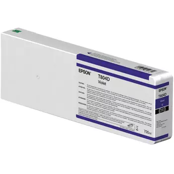 Картридж струйный Epson T804D (C13T804D00), фиолетовый, оригинальный, объем 700 мл для Epson Epson SureColor SC-P7000V / SC-P9000V / SC-P9000V Spectro