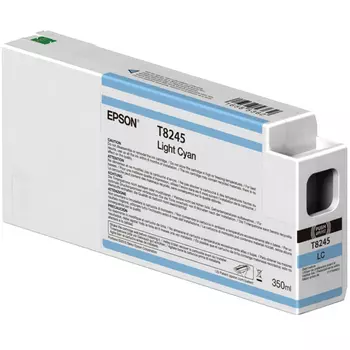 Картридж струйный Epson T8245 (C13T824500), светло-голубой, оригинальный, объем 350 мл для Epson Epson SureColor SC-P6000 / SC-P7000 / SC-P7000 Spectro / SC-P7000V / SC-P7000V Spectro / SC-P8000 / SC-P8000 Spectro / SC-P9000 / SC-P9000 Spectro / SC-P9000V / SC-P9000V Spectro
