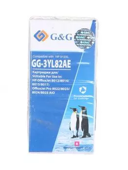 Картридж струйный G&G GG-3YL82AE (912XL/3YL82AE), пурпурный, совместимый, 825 страниц, для HP OJ 8012/14/15/17/19/22/23/24/25