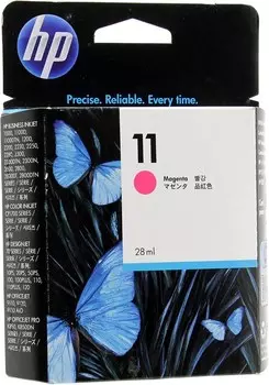 Картридж струйный HP 11 (C4837A(E)), пурпурный, оригинальный, объем 28мл, ресурс 2000 страниц, для HP Designjet 111 / 100 / 110 / 120 / 20, HP Business Inkjet 1000 / 1100dtn / 1200d / 1200dtn / 2300 / 2300dtn / 2300n / 2800 / 2800dt / 2800dtn, HP Officejet 9120, HP Officejet Pro K850 / K850dn