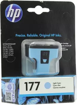 Картридж струйный HP 177 (C8774HE), светло-голубой, оригинальный, ресурс 220 страниц, для HP Photosmart C7183 / C5183 / C6283 / C7283 / C8183 / D7163 / D7263 / D7363 / D7463 / C6183 / 3213 / 3313 / 8250 / 8253