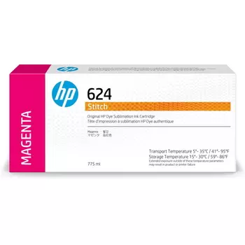 Картридж струйный HP 624 (2LL55A), пурпурный, оригинальный, объем 775мл для Stitch S300