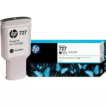 Картридж струйный HP 727 (C1Q12A), матовый черный, оригинальный, объем 300 мл для HP HP Designjet T1500 / T920 PostScript ePrinter A0/914 мм, HP DesignJet T2530 / T1530 PostScript, 36"