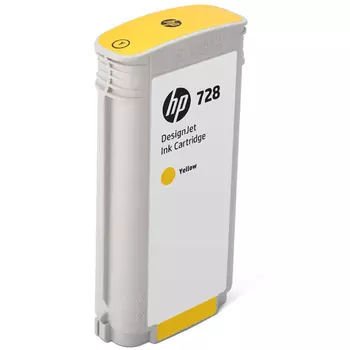 Картридж струйный HP 728 (F9J65A), желтый, оригинальный, объем 130 мл для HP HP DesignJet T730 / T830