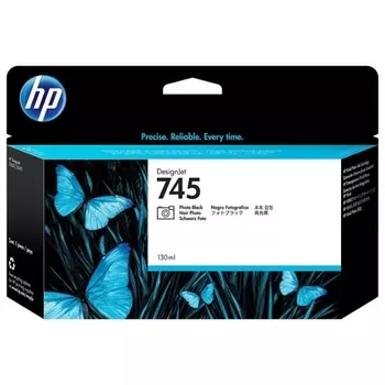 Картридж струйный HP 745 (F9J98A), черный, оригинальный, объем 130мл, для HP DesignJet Z2600 PostScript