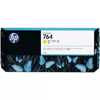 Картридж струйный HP 764 (C1Q15A), желтый, оригинальный, объем 300мл, для HP Designjet T3500 Production eMFP, 914 мм /