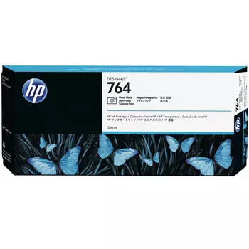 Картридж струйный HP 764 (C1Q17A), фото-черный, оригинальный, объем 300мл, для HP Designjet T3500 Production eMFP, 914 мм /