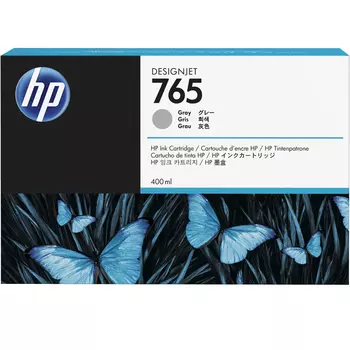 Картридж струйный HP 765 (F9J53A), серый, оригинальный, объем 400мл, для HP Designjet T7200, 1067 мм