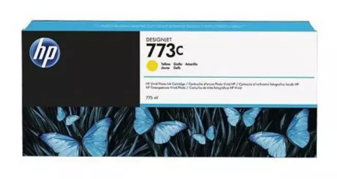 Картридж струйный HP 773C (C1Q40A), желтый, оригинальный, объем 775мл, для HP Designjet Z6600 / Z6800 1524 мм