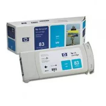 Картридж струйный HP 83 (C4941A), голубой, оригинальный, объем 680мл, для HP Designjet 5000 UV / 5000ps UV