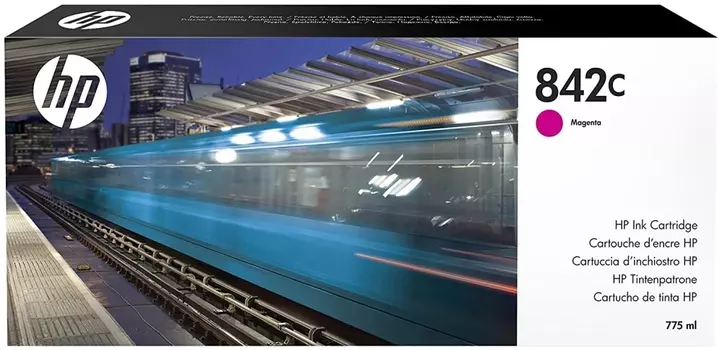 Картридж струйный HP 842C (C1Q55A), пурпурный, оригинальный, объем 775 мл для HP PageWide XL 8000