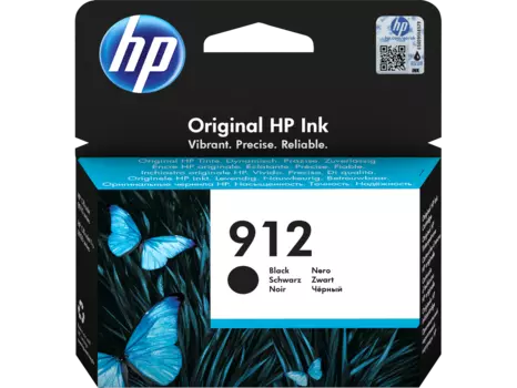Картридж струйный HP 912 (3YL80AE), черный, оригинальный, ресурс 300 страниц для HP OfficeJet 8013/8023