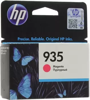 Картридж струйный HP 935 (C2P21AE), пурпурный, оригинальный, ресурс 400 страниц, для HP Officejet Pro 6830 / 6230