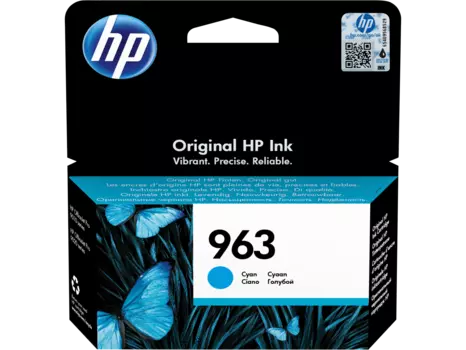 Картридж струйный HP 963 (3JA23AE), голубой, оригинальный, ресурс 700 страниц для HP OfficeJet Pro 9010/9013/9020/9023