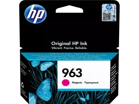 Картридж струйный HP 963 (3JA24AE), пурпурный, оригинальный, ресурс 700 страниц для HP OfficeJet Pro 9010/9013/9020/9023