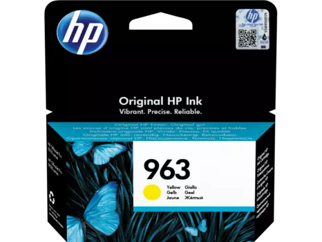 Картридж струйный HP 963 (3JA25AE), желтый, оригинальный, ресурс 700 страниц для HP OfficeJet Pro 9010/9013/9020/9023