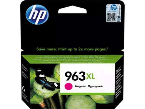Картридж струйный HP 963XL (3JA28AE), пурпурный, оригинальный, ресурс 1600 страниц для HP OfficeJet Pro 9010/9013/9020/9023