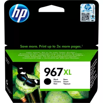 Картридж струйный HP 967XL (3JA31AE), черный, оригинальный, ресурс 3000 страниц для HP OfficeJet Pro 9020/9023