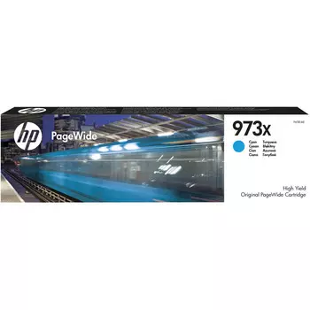 Картридж струйный HP 973X (F6T81AE), голубой, оригинальный, ресурс 7000 страниц для HP HP PageWide Pro 477dw / Pro 452dw