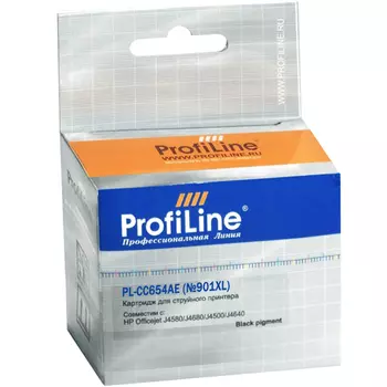 Картридж струйный ProfiLine PL-CC653AE-Bk (№901XL PL-CC653A/PL-CC654AE), черный, совместимый, 700 страниц, для Officejet 4500 / J4580 / J4660