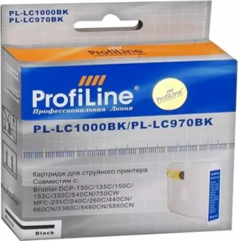 Картридж струйный ProfiLine PL-LC1000C/LC970BC, голубой, совместимый, 20 мл, для Brother MFC-J200/DCP-130C/DCP-330C/DCP-350C/MFC-240C/MFC-885CW