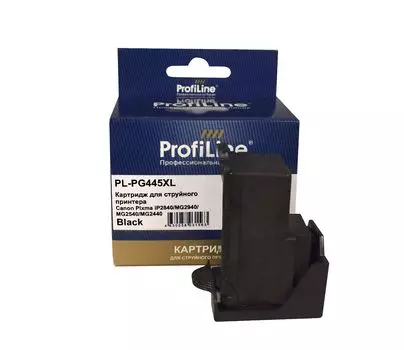 Картридж струйный ProfiLine PL-PG-445XL, черный, совместимый, 15 мл, для Canon PIXMA IP2840/MG2440/MG2540/MG2540S/MG2545S/MG2940/MG3040/MX494/TS3140