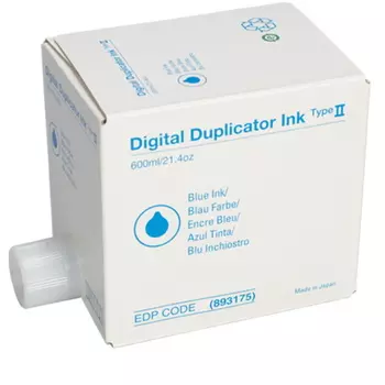 Картридж струйный Ricoh Type II (893175), синий, оригинальный, объем 600мл, 5шт., для Ricoh Priport JP75X/735/10XX/12XX/3000/DX2330/2430/324X/344X/33X4