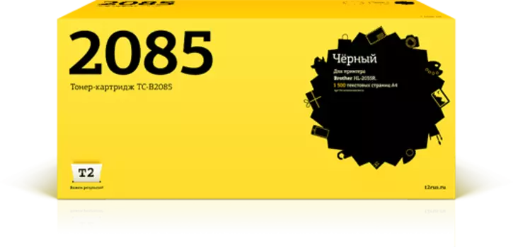 Картридж лазерный T2 TC-B2085 (TN-2085), черный, 1500 страниц, совместимый для Brother HL-2035R