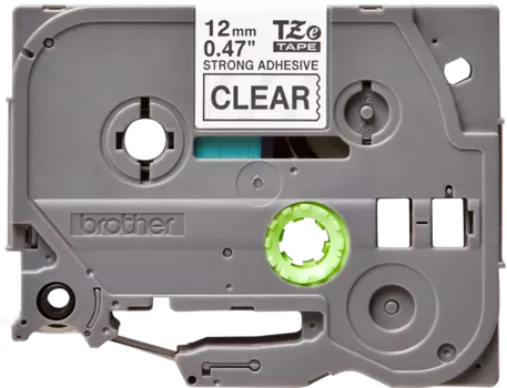 Кассета с наклейками Brother TZ-ES131, 1.2 см x 8 м, черный на прозрачном, оригинальная (TZES131)