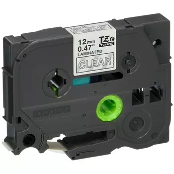 Кассета с наклейками Brother TZE135, 1.2 см x 8 м, белый на прозрачном, оригинальная
