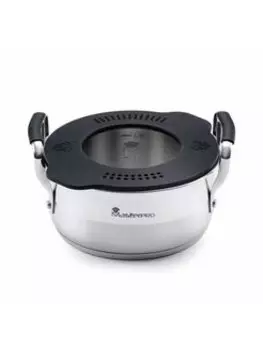 Кастрюля Bergner SMART MASTERPRO 1 л, алюминий/нержавеющая сталь, серебристый/черный с крышкой