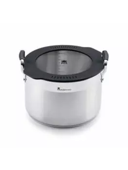 Кастрюля Bergner SMART MASTERPRO 6 л, алюминий, антипригарное покрытие, серебристый с крышкой