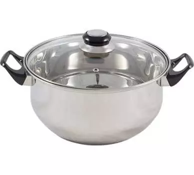 Кастрюля Mallony Classica 5.3 л, нержавеющая сталь, серебристый с крышкой (985959)