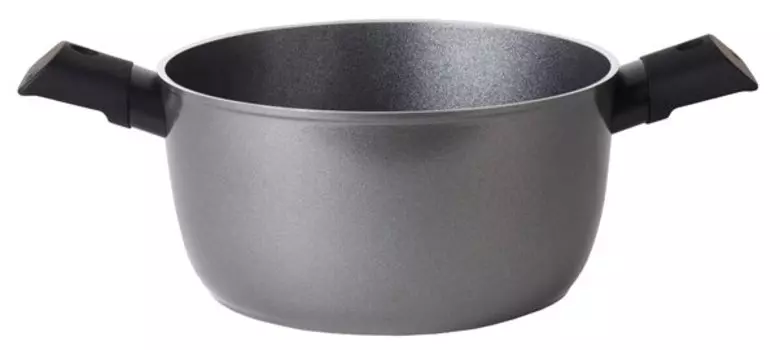 Кастрюля TVS Origine 3.5 л, алюминий, антипригарное покрытие, серый без крышки (4N474243710001)