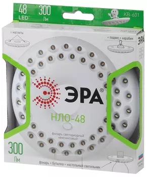 Кемпинговый фонарь Эра КВ-601 (48 светодиодов, карабин, ударопрочный пластик, 3xAA в комплект не входят) (Б0029178)