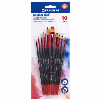 Кисти художественные Brauberg PREMIUM синтетика (201027)