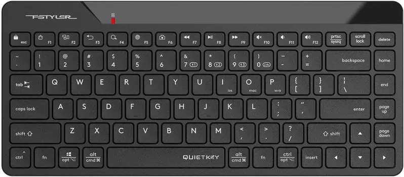 Клавиатура беспроводная A4Tech FBK22 AS, мембранная, Bluetooth/Радиоканал, черный (FBK22 AS) Английская раскладка!!!