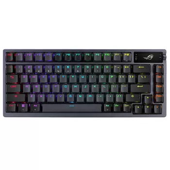 Клавиатура беспроводная ASUS M701 ROG AZOTH, механическая, подсветка, Bluetooth/Радиоканал, черный (90MP0316-BKRA01) Английская раскладка!!!