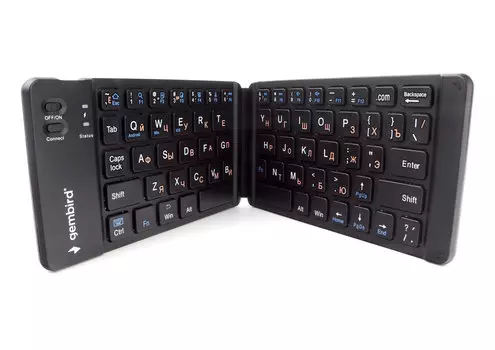 Клавиатура беспроводная Gembird KBW-6, ножничная, Bluetooth, черный