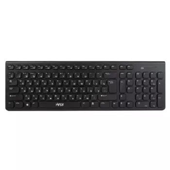 Клавиатура беспроводная Hiper HOKW-111, мембранная, радиоканал, черный (HOKW-111)