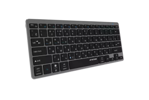 Клавиатура беспроводная Jet.A SLIM LINE K4 BT, ножничная, Bluetooth, серый